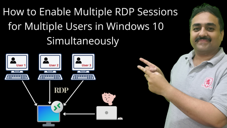 How to Enable Multiple RDP Sessions for Multiple Users in Windows 10 Simultaneously