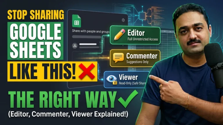 How to Share a Google Sheet The Right Way