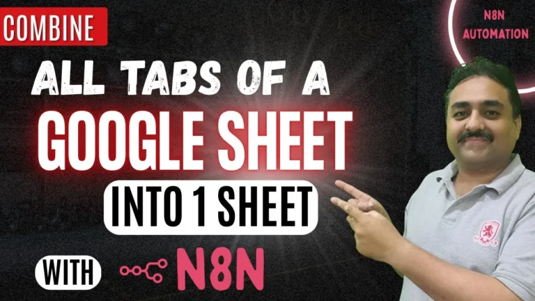 Combine All Google Sheets Tabs into One Master Sheet with n8n