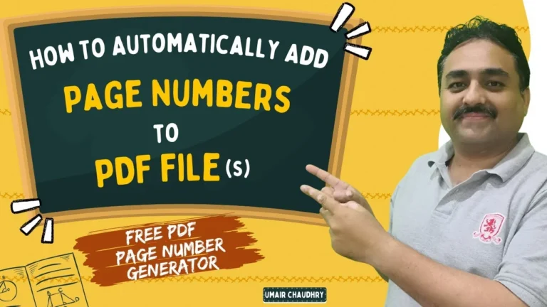 How to Add Page Numbers to PDF Files Free